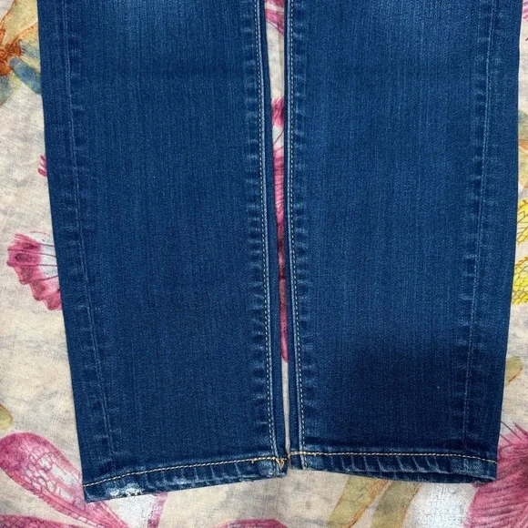 American Eagle Outfitters Size 4R Dark Blue Skinny Jeans - Picture 2 of 5